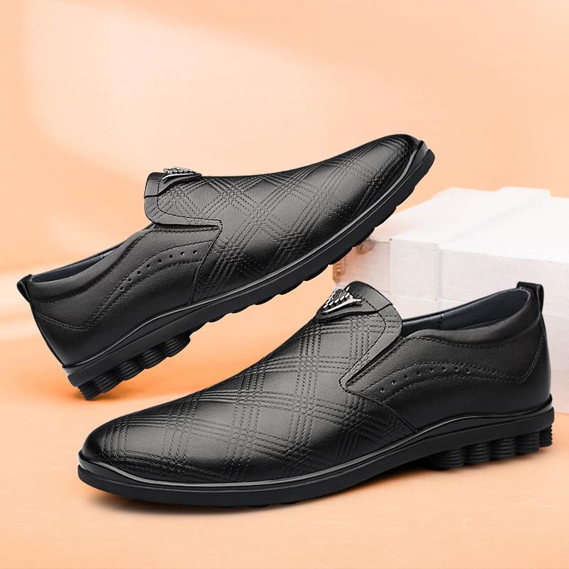 Модные красные лоферы из натуральной кожи — фото 5