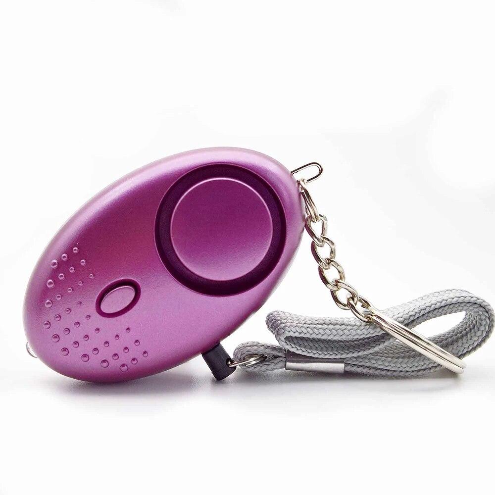 1PC 130DB Personal Security Alarm Emergency 130DB Security Alarm Keychain Personal Safety Devices With LED Light Buckle Key