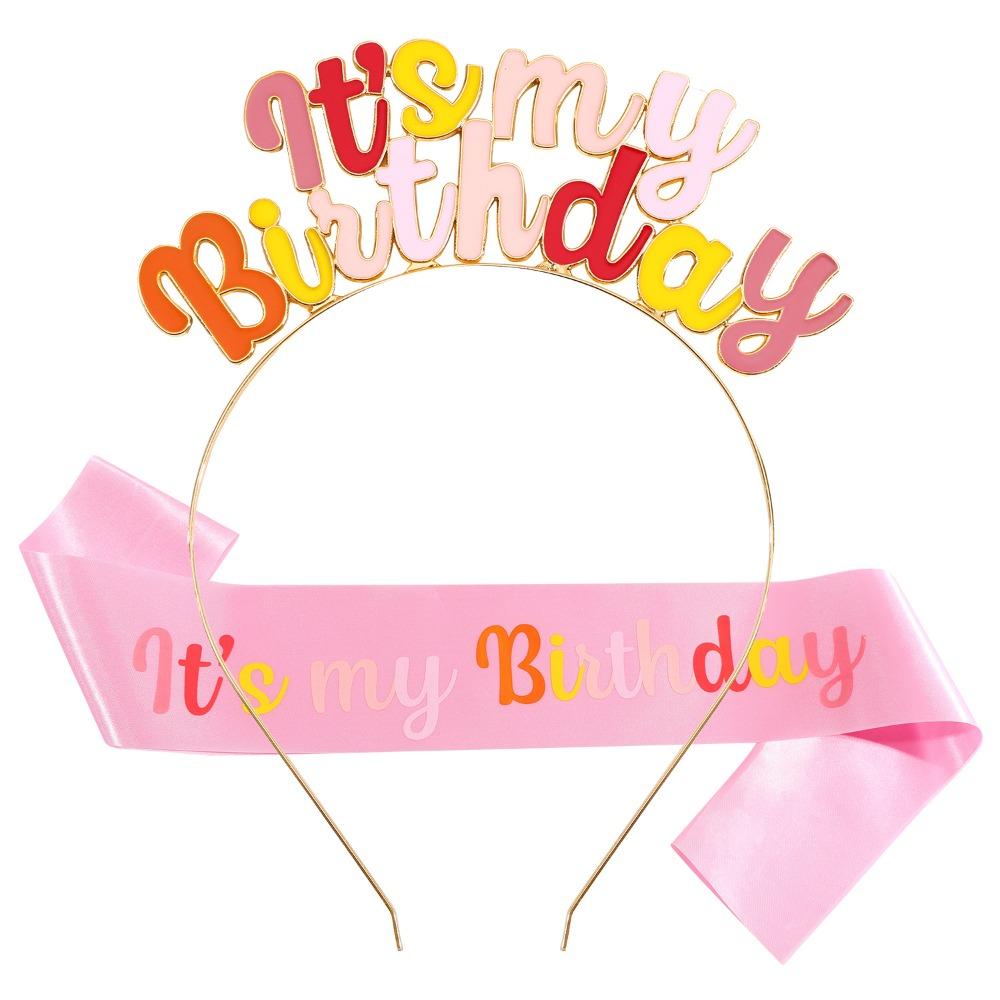 

Блестящее украшение на голову С Днем Рождения ЭТО МОЙ ДЕНЬ РОЖДЕНИЯ Набор аксессуаров для волос Женщины Девушки Вечеринка Style 4