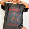 Halloween Kippenvel Comfort Colors Shirt, Vintage Spookhuis Shirt, Horror Grafisch T-shirt, Halloween Film T-shirt