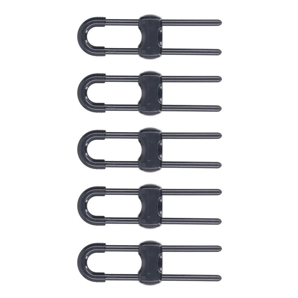 5Pcs Cabinet Handle Locks Multifunctional   U Shaped Child   Locks for Cabinet Drawer Gate Furniture Door Closet