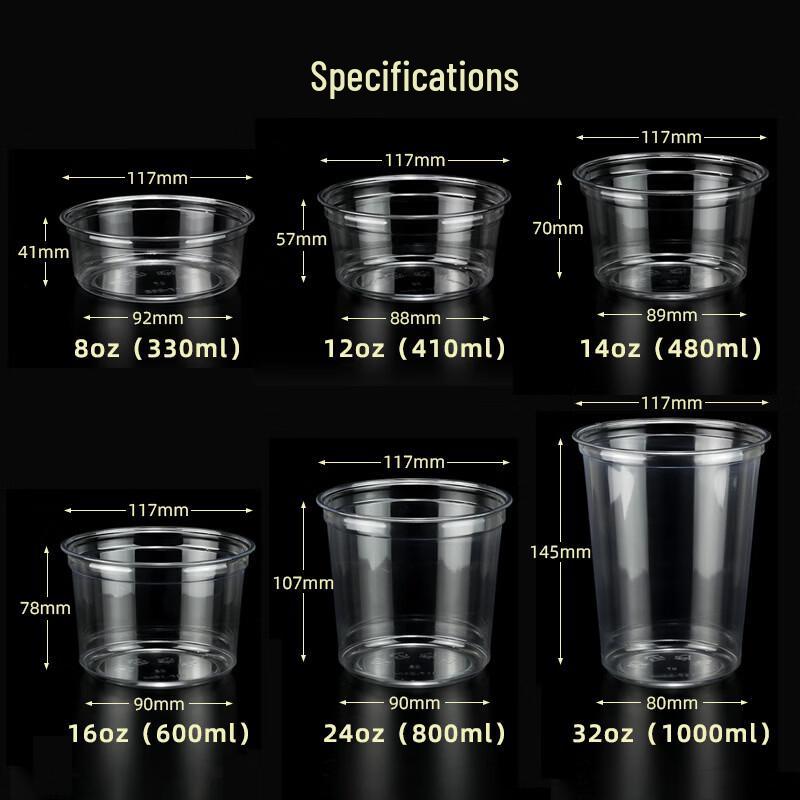 Yangge Disposable Food-Grade Takeaway Bowls & Lids (117mm)