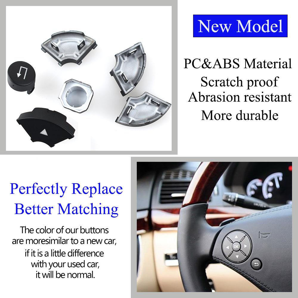 W221 W216 Auto Multifunktions Schwarze Lenkrad Druckknopf Abdeckung Tasten Für Benz S CL Klasse S280 S300 S350 S400 S600 2006