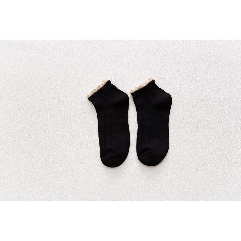 Female Summer Thin Fashionable New Lovely Lace Student Short Tube Socks