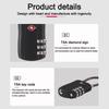 TSA Customs Password Lock Anti-theft Wire Rope Padlock Durable 3 Digit Combination Lock  Travel