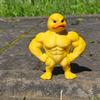 Estatua de Pato Músculo de PC - Decoración de Escritorio 3D Figura Encantadora para Estantería Decoración Multifuncional para Interiores y Exteriores