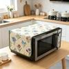 30x90cm Simple Cotton Linen Microwave Dust Cover Anti Dust Oven Cloth Cover