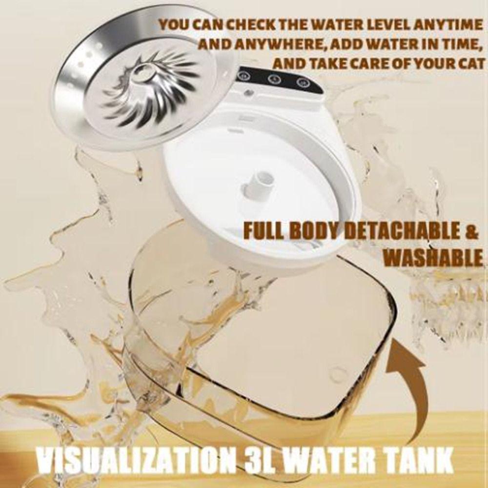 3L Automatic Filter Cats Drinking Bowl Large Capacity Cat Drinker Bowl  for Cat Dog