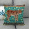 Nordic Vintage Animal Patterns Digital Printing Short Plush Pillow Covers For Car Sofa Office Cushion Cover Home Goods