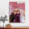 DIY Diamond Painting Elsa and Anna Cross Stitch Kit Mosaic Art Diamond Painting Full Circle Diamond Home Decoration
