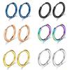 1 Paire Boucles d'Oreilles Créoles en Acier Inoxydable Femmes Hommes Couleur Or Petites Boucles d'Oreilles Bijoux Fille Pendientes Mujer Aretes Piercing Cartilage
