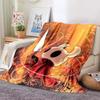 Hollow Knight Fashion Digital Printed Pattern Thin Blanket Flannel Blanket Portable Home Travel Office Lunch Break Blanket