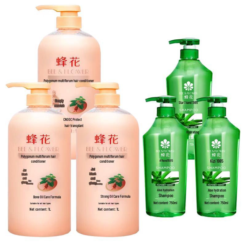 Bee Flower He Shou Wu Conditioner & Aloe Vera Shampoo Set