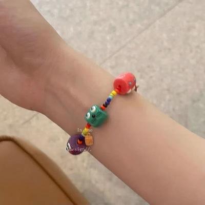 Female Niche Cute Little Monster Mountain Wild Strawberry Bracelet