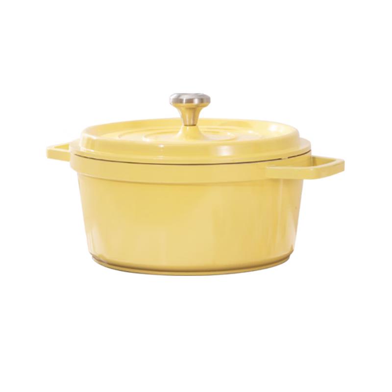 Многофункциональный чугунный эмалированный горшок для тушения Shangheng 24cm