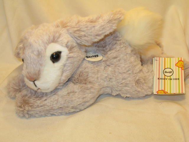 Steiff Animal Toy Rabbit 23cm "Puschel (Beige)"