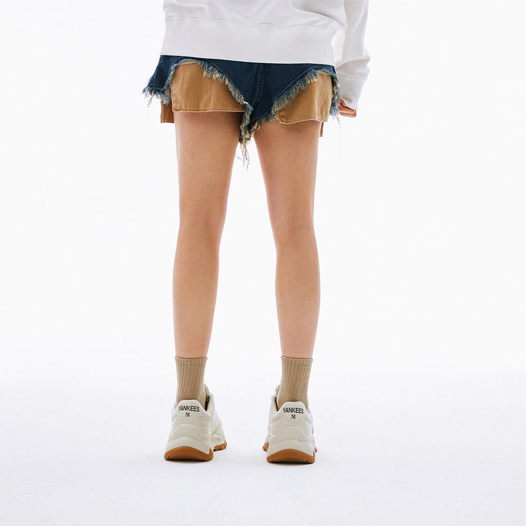 New MLB Big Ball Chunky Low Top Chunky Sneakers Unisex Cream 3ASHBWS4N-50CRS