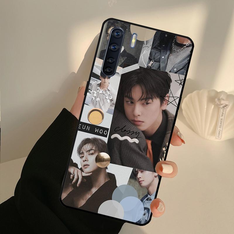 Cha Eun Woo Korean actor singer Case For OPPO A17 A57 A77 A16 A76 A96 A52 A72 A15 A5 A9 A31 A53 S A54 A74 A94 A93 A78 Cover OPPO A57s