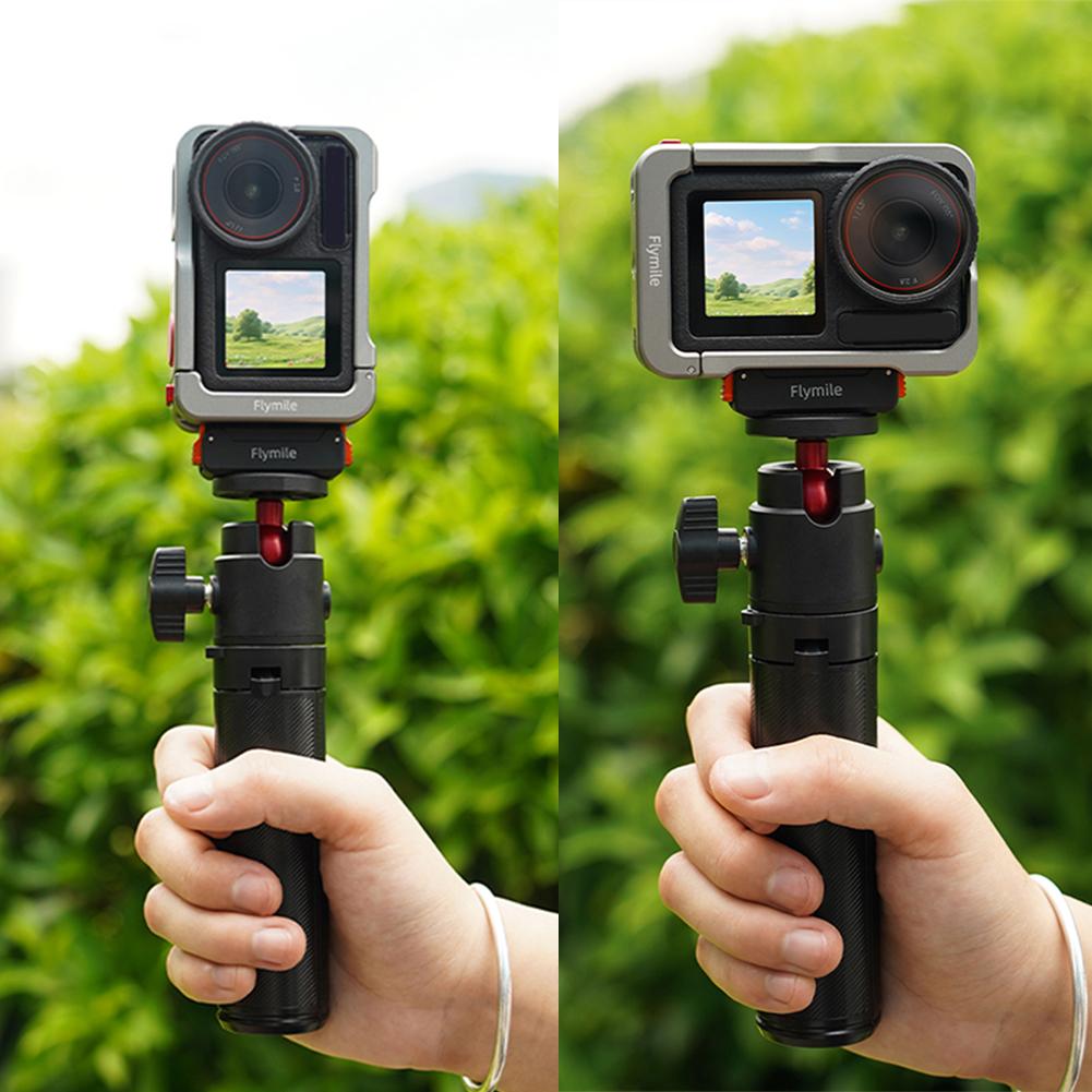 For DJI ACTION 4/5 Pro Magnetic Quick-Release Base Anti-Slip 1/4 Folding Adapter Metal Base Wear Resist Expansion Accessories