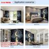 Set Of 2 Mystical Moonlight Scene Curtains Polyester Window Treatment Home Decor Curtain With Rod Pocket Sheer