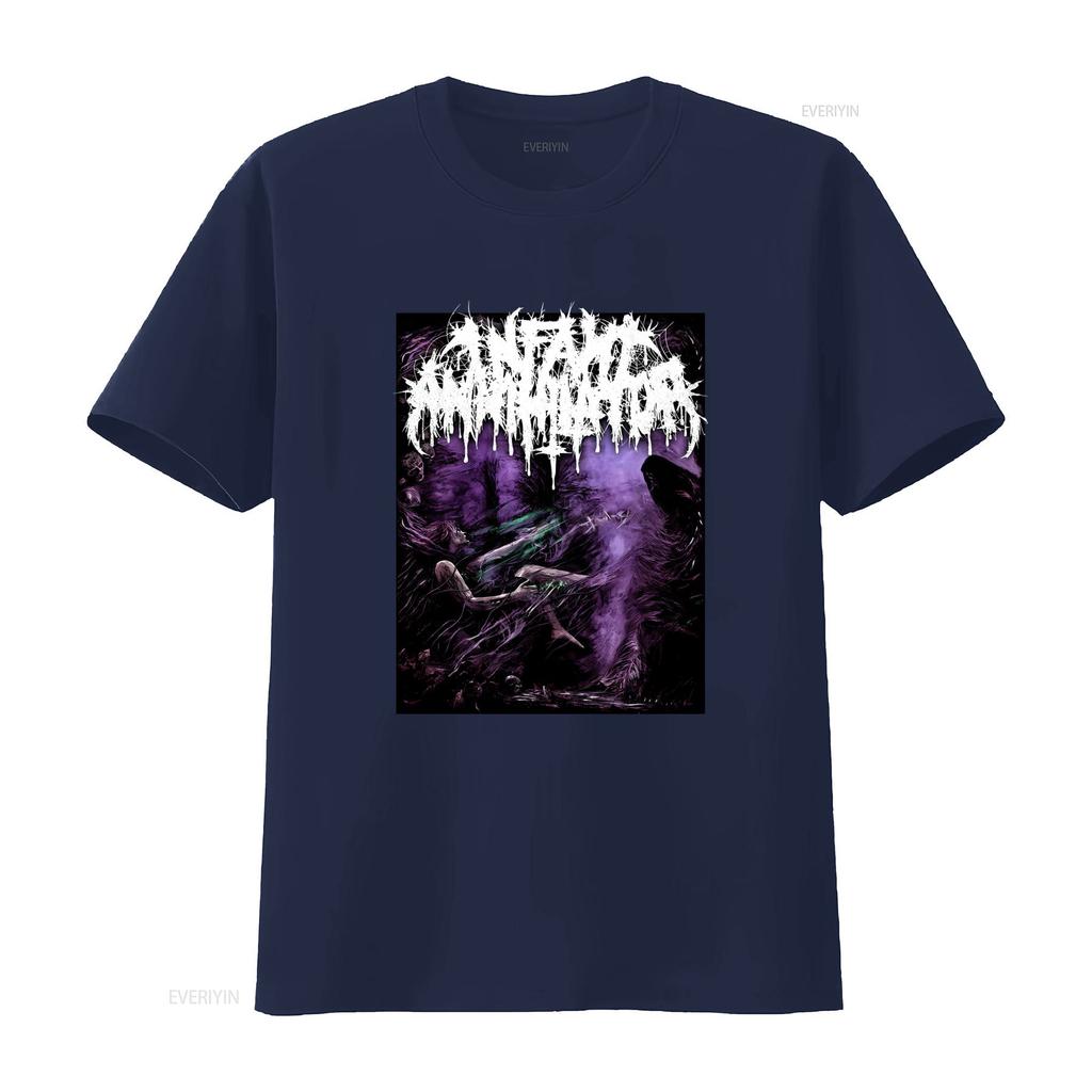 Infant Annihilator Band Music Lover Cotton Black T Shirt All Sizes S 5XL K425 Vintage Washed Stretched Versatile