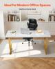 Chefbürotisch, 160 cm B x 80 cm T Großer Schreibtisch, Moderner Computertisch Konferenzbesprechungstisch, Büromöbel Vergrößerte Tischplatte für