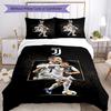 Set Biancheria da Letto Ronaldo Juventus Football Team Celebration, Copripiumino Traspirante con Federe, Morbida Biancheria da Letto per Camera da Letto Decorazione Casa, Perfetto