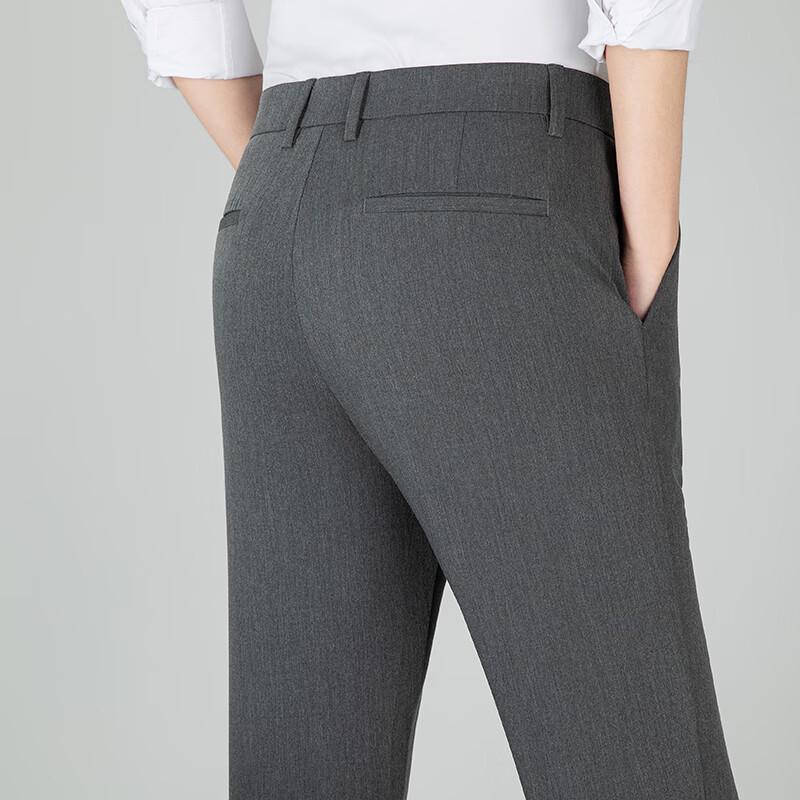 YALU Men's 2025 Spring Slim-fit Straight Business Pants YKHDF577