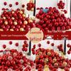 Balões Vermelho Romã e Dourado Metálico para Casamento, Chá de Panela, Noivado ou Decorações de Primeiro Aniversário
