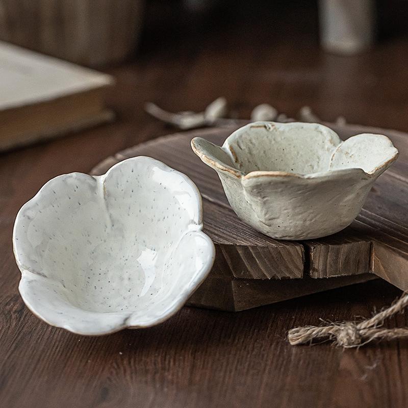 Embellish The Dining Table Japanese-Style Retro Ceramic Dipping Plates High-Value Taste Plates Tableware Plates Household Taste Plates Small Plates