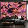 Aitana Custom Name Wall Tapestry Aesthetic Wall Hanging Printed Fabric Blanket Decorative Tapestries for Bedroom Living Room Home Decor