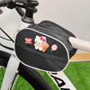 Cartoon Capybara Top Tube Bike Bag - Cute, High-Quality Front Beam Bag for Road/Mountain Bikes, Phone Storage Included