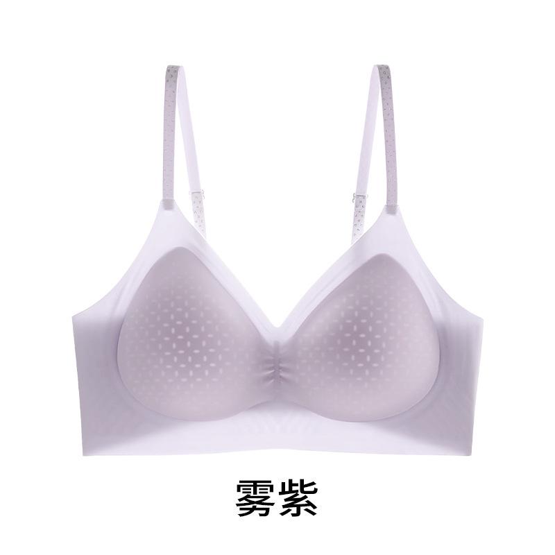 

Traceless ice silk anti-sagging ultra-thin model with sub-breasts, no steel ring, bra, beautiful back - m (recommended 40-52.5kg )