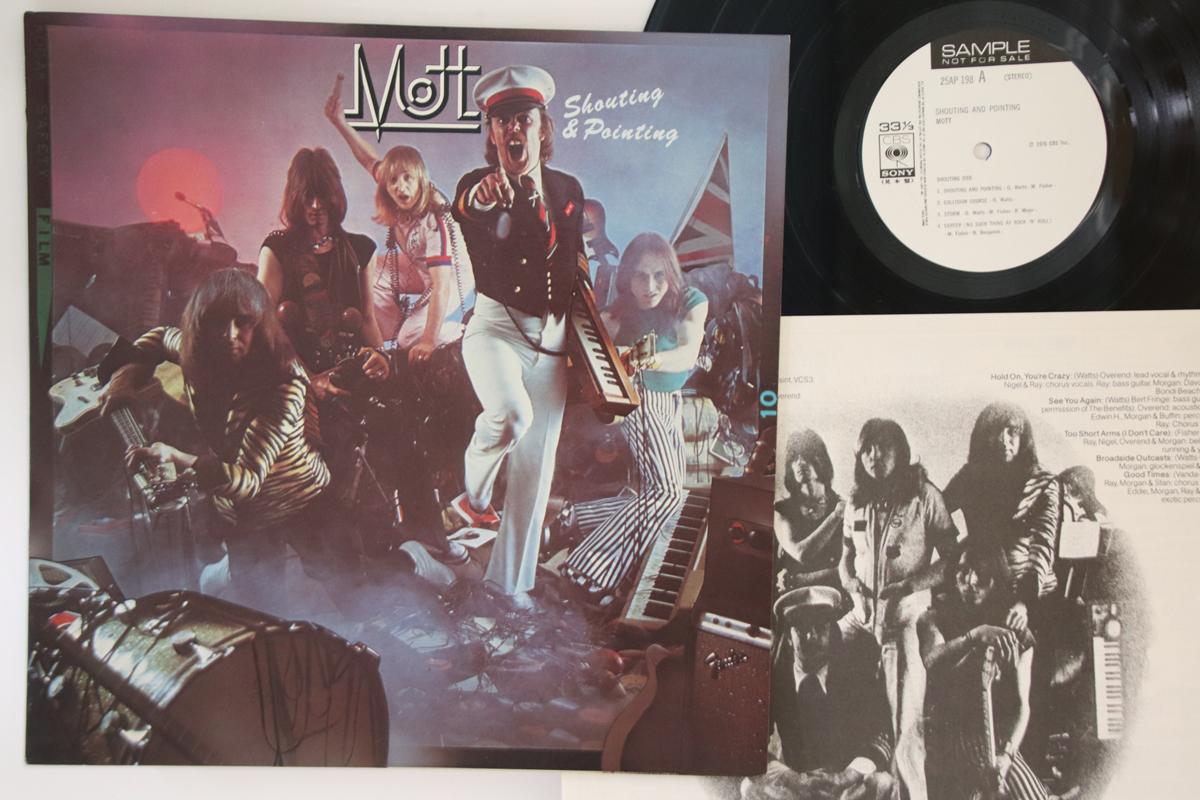 

LP Record MOTT - Shouting And Pointing 25AP198PROMO CBSSONY 1976 Japan Rock Used