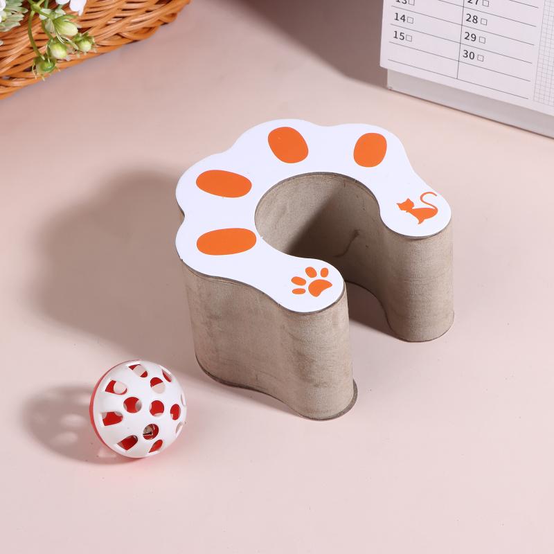 Складная игрушка-клубок для кошек, волшебный орган, когтеточка из перерабатываемого картона, когтеточка-домик, интерактивная когтеточка