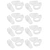 50Pcs Hearing Aid Silicone Loop Flexible Replacement Hearing Aid Clip Adaptor for Hearing Aid Lanyar