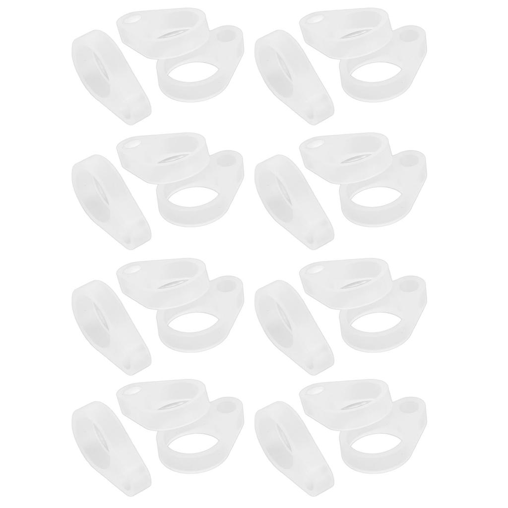 50Pcs Hearing Aid Silicone Loop Flexible Replacement Hearing Aid Clip Adaptor for Hearing Aid Lanyar