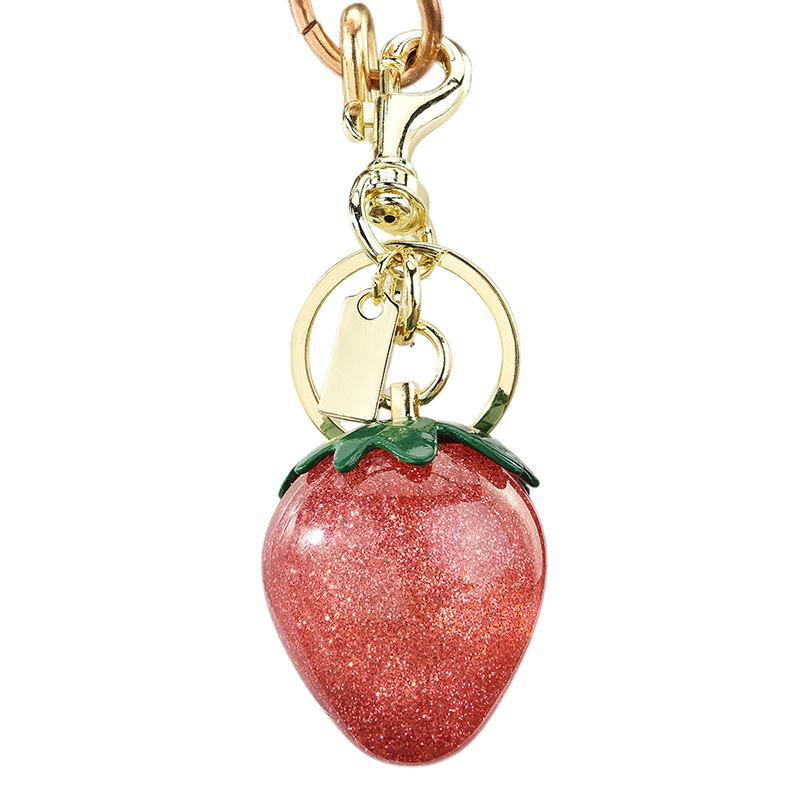 Strawberry Bag Charm Purse Charms Keychain,Strawberry Purse Charm,Strawberry Accessories Keychian For Women Valentine Bag Gifts
