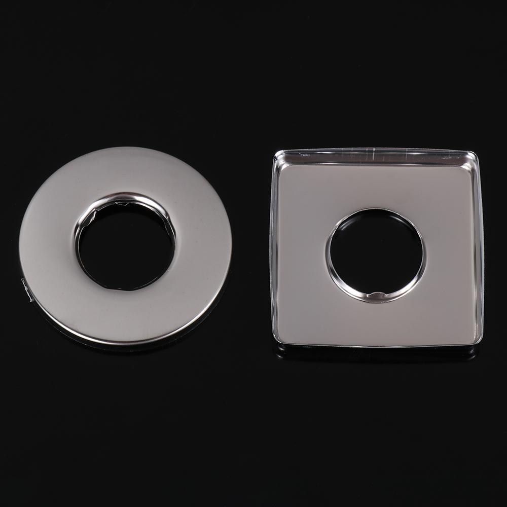 1Pcs Shower Faucet Decorative Cover Chrome Finish Stainless Steel Water Pipe Wall Covers Bathroom Accessories