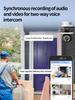 NIBIOK 390EYES Three Lens Camera HD 12MP 4K WIFI IP CCTV Mobile Tracking IP66 Waterproof PTZ Camera Night Vision Two Way Intercom