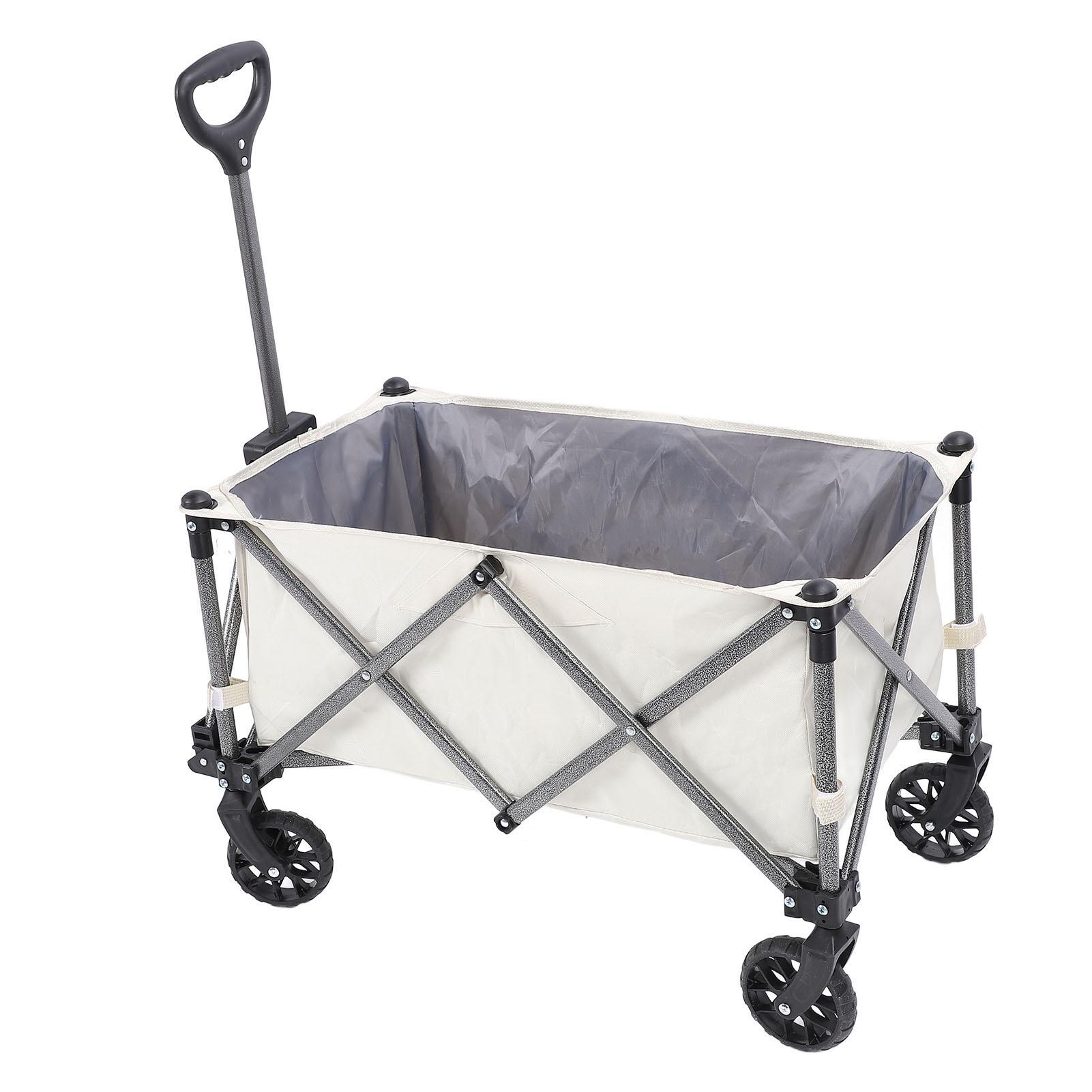 

Складная тележка-вагон Садовая тележка на колесах Портативная Вместительная Хозяйственная тележка для