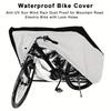 Waterproof Electric Bike Cover Dustproof Cover For Cycle Anti-Uv Protection Bike Outdoor Rain Cover Size S-Xlwith Lock Hole