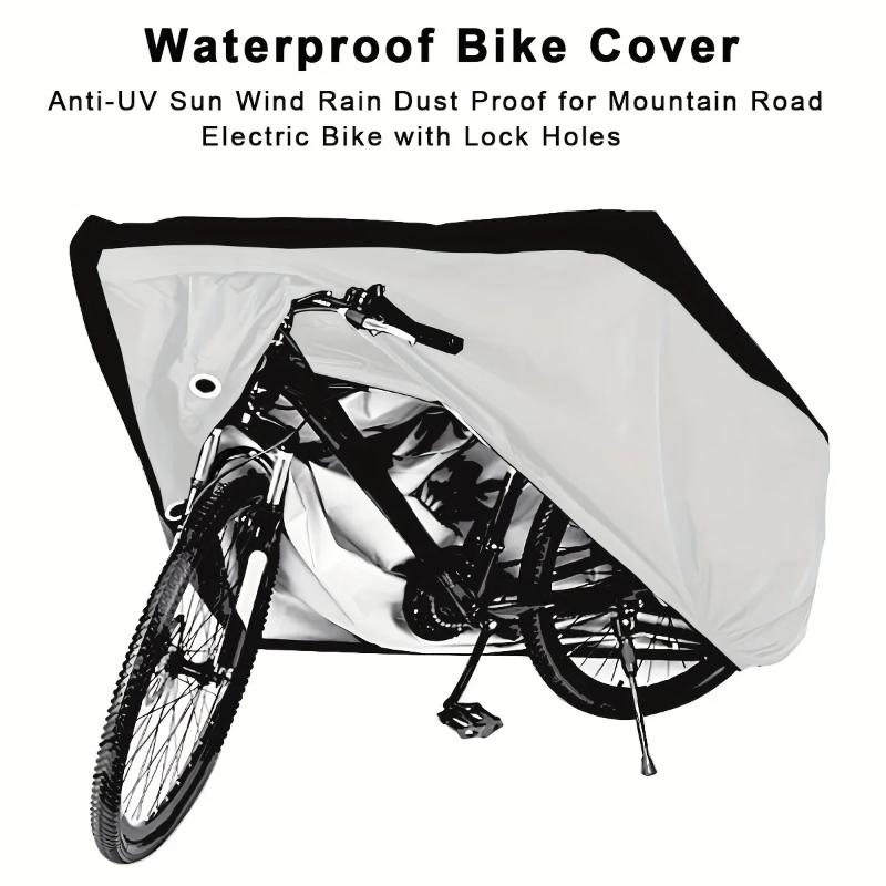 Waterproof Electric Bike Cover Dustproof Cover For Cycle Anti-Uv Protection Bike Outdoor Rain Cover Size S-Xlwith Lock Hole