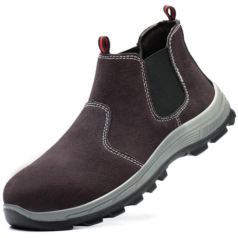 Male Anti scald welding shoes Anti-smash Safety Shoes Anti puncture Work Shoes Protection Boots Steel Toe Indestructible shoes