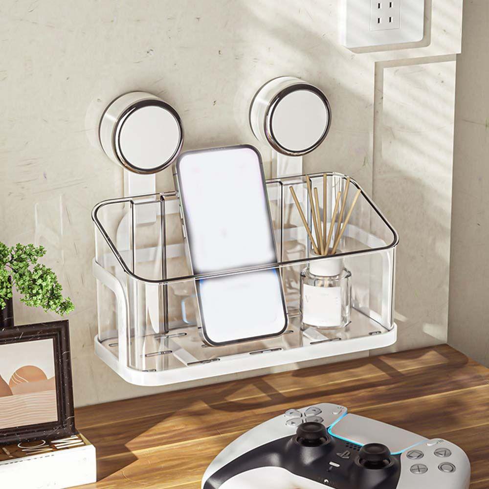 Punch-Free Suction Cup Storage Rack Removable Vegetables Fruits Holder Shower Shelf  for Home