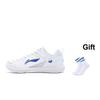 Li Ning Lightweight Feather Series Rocket Shoes 2.0 Fashion Comfortable Non-Slip Wear-Resistant Lightweight Low-Top Badminton Shoes AYTU049-6