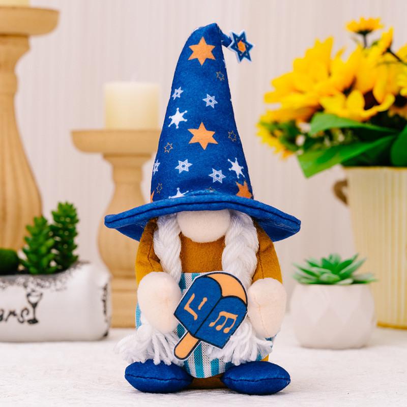 

Гном Полиэстер Уникальное Украшение с Пятиконечной Звездой Идеально для Элегантного Домашнего Декора Hanukkah Women Figure