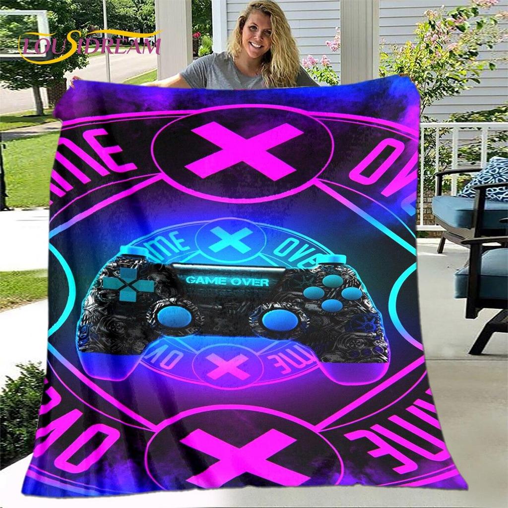 Frohe Weihnachten Neujahr Cartoon-Decke, Flanelldecke, Überwurfdecke, weiche warme Decke für Wohnzimmer, Schlafzimmer, Betten, Sofa, Geschenk