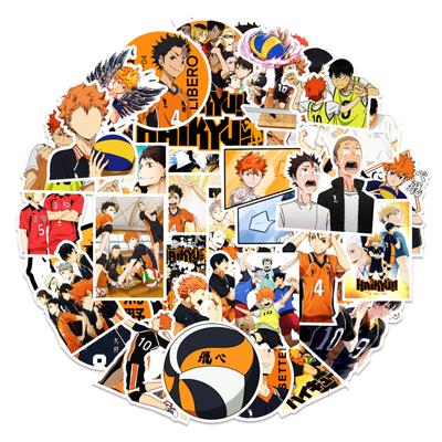 50 New Teenager Volleyball Stickers Car Mobile Phone Computer Skateboard Decoration Stickers Waterproof