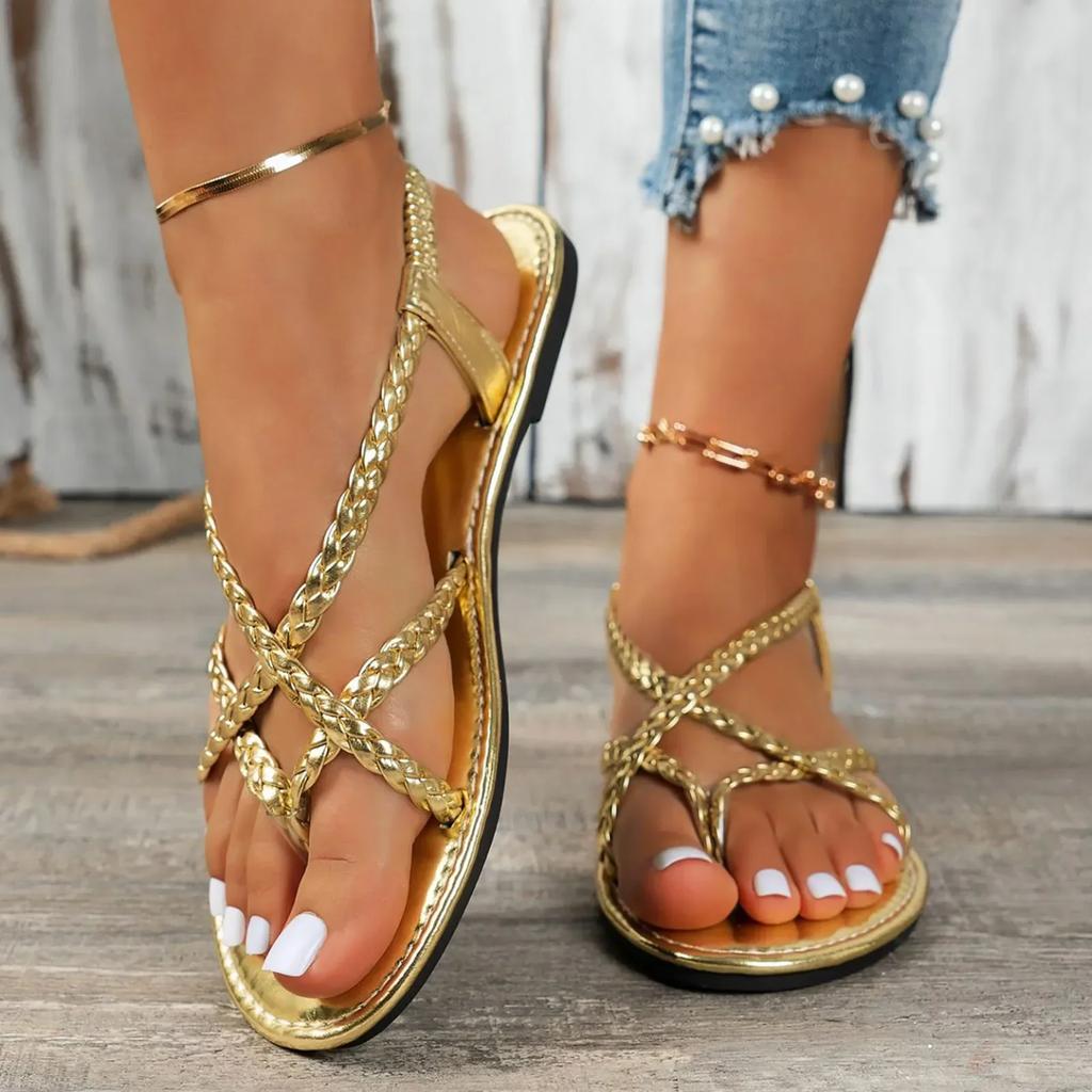 Women Hiking Sandals Women'S Vacation Beach Strappy Beach Shoes Sandals Flat Shoes Womens Fuzzy Slippers Sandals H Open Toe